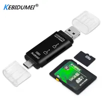 Kebidumei Высокоскоростной USB 3,0 кард-ридер адаптер для MicroSD smart micro sd кард-ридер передача для камеры телефона ПК