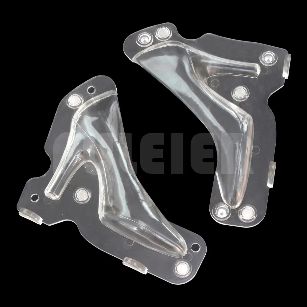 Большой размер 3D женские туфли на высоком каблуке пластиковые формы для шоколада