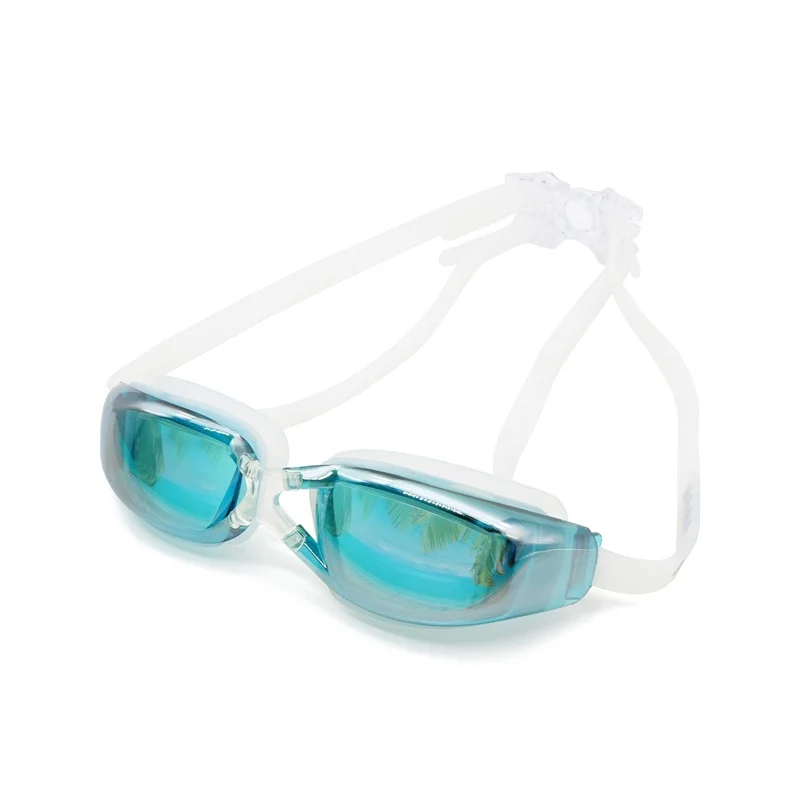 

Adult Colorful Plating Anti-Fog And Waterproof HD Flat Beautiful and Practical Non-toxic and Tasteless Swimming Goggle 2018