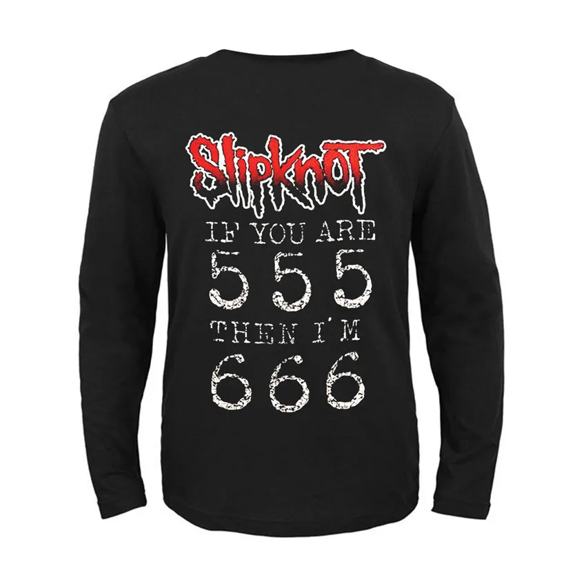 22 дизайна американская группа Slipknot рок черная футболка Полный Длинный Рукав Рубашка тяжелый трэш Металл хлопок camiseta Панк Рокер уличная одежда