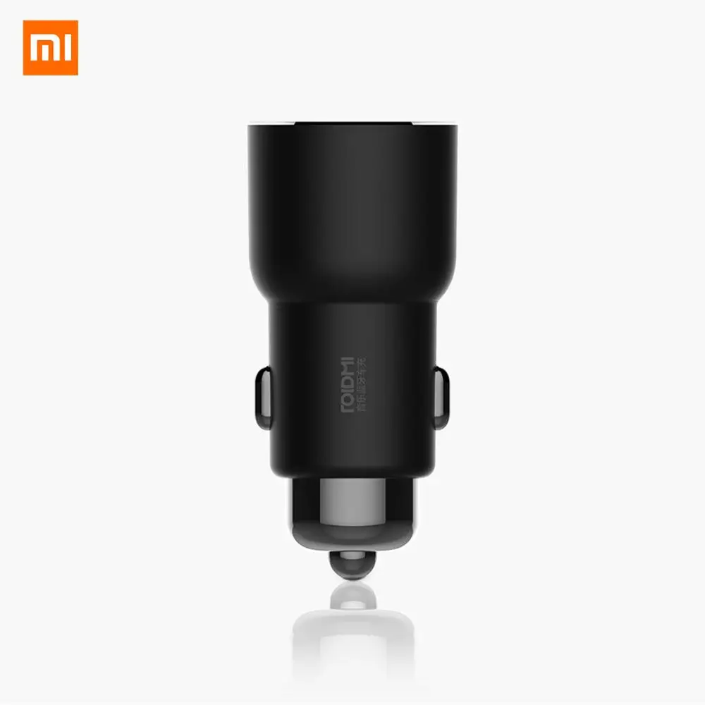 Black MI Mijia ROIDMI 3S Bluetooth 5V 3.4A автомобильное зарядное устройство музыкальный плеер FM Smart APP для iPhone и Android Smart control mp3-плеер - Цвет: Black