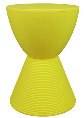 Креативный пластиковый стул. Модная небольшая деревянная скамейка с низким