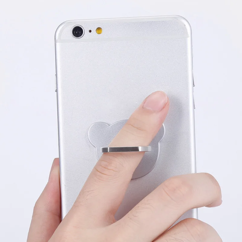 4 шт./лот милый медведь чехол для телефона кольцо держатель на палец мобильного