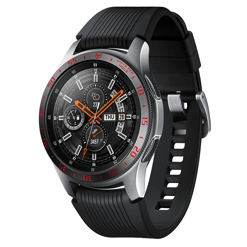 Новинка кольцо Обложка для часов Samsung gear 3 Galaxy watch 46 мм ободк клейкий чехол