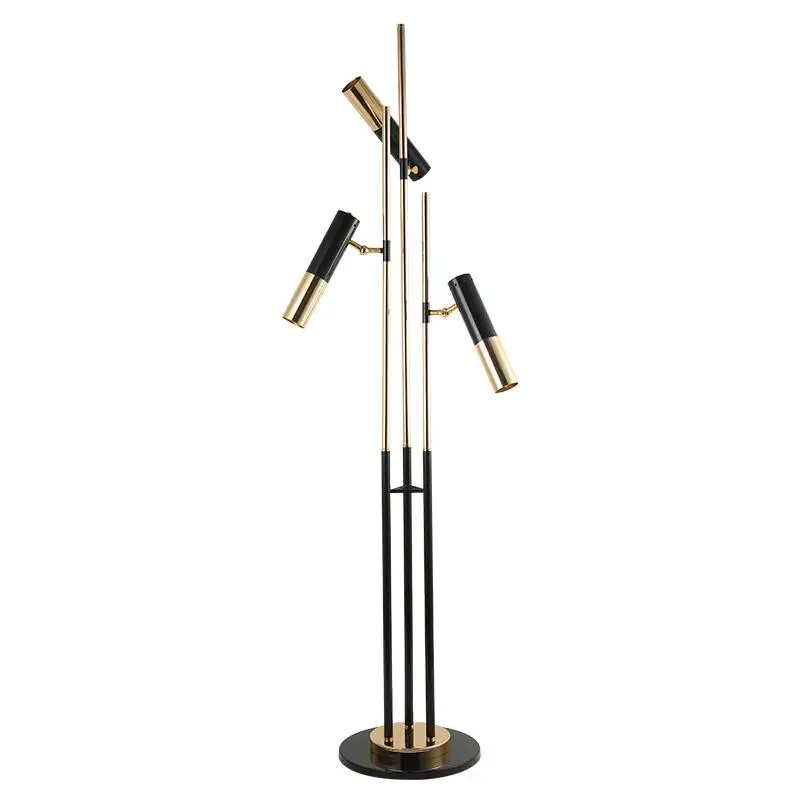 

Modern Lamp Suspendue Lumiere LED A Manger Lit Chambre Foyer Rond Boule De Verre Noir Or Nordique Simple Moderne Floor Lamp