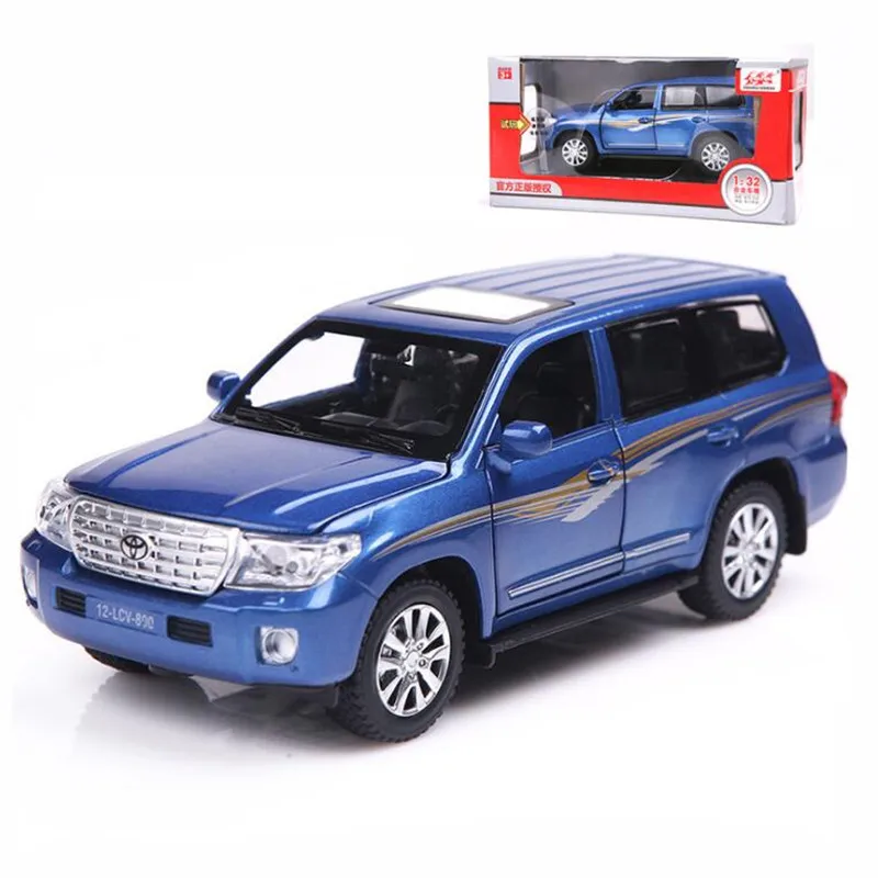 Двойной конь 1:32 Масштаб Land Cruiser автомобиль из литого металла игрушки оттяните