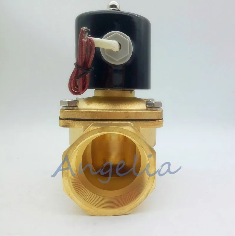 AC110V G1 &quotDN25 латунный Электрический электромагнитный клапан пневматический для