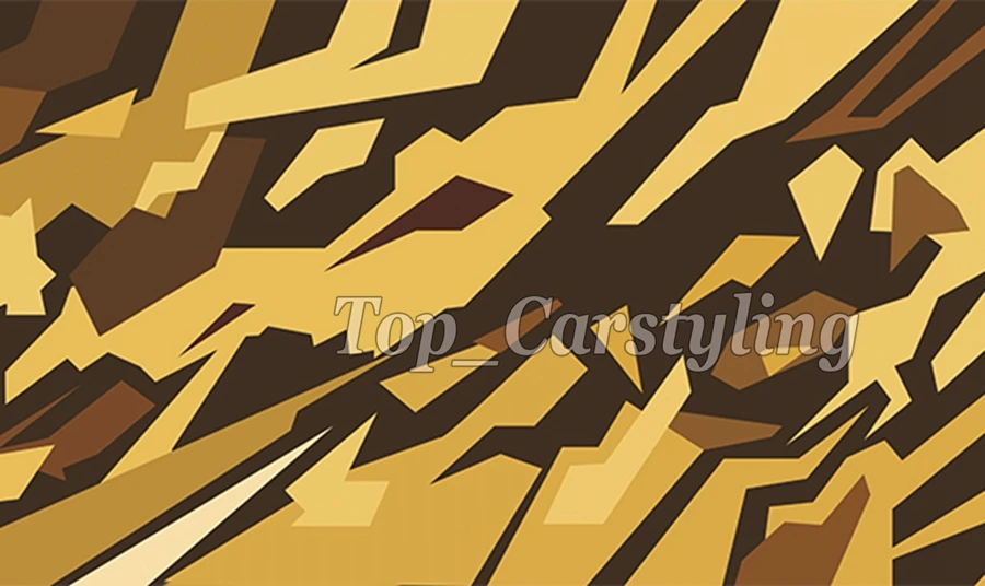 Кофейно желтая и черная камуфляжная пленка для автомобиля автомобильного