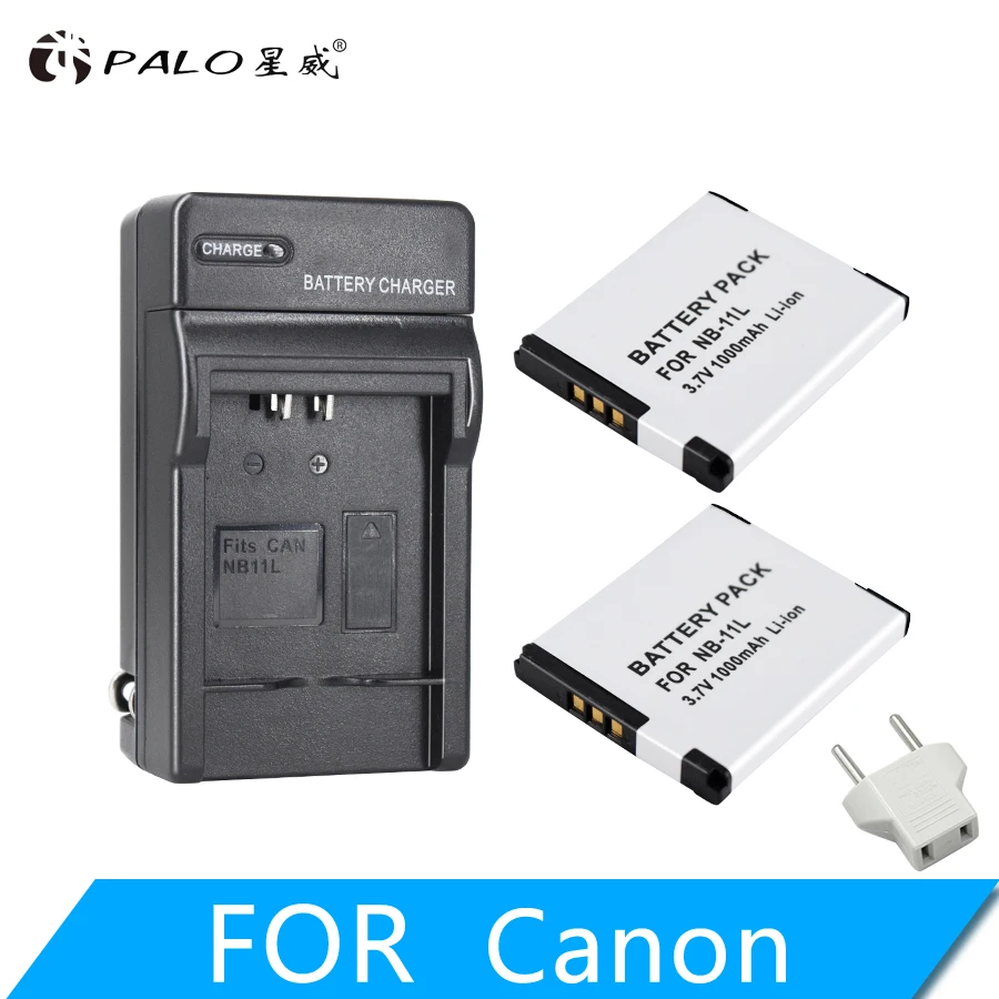 PALO 2 шт. NB-11L NB 11L NB11L NB-11LH Батарея+ Зарядное устройство для Canon A2600 A3500 A4000IS IXUS 125 132 140 240 245 265 155 HS