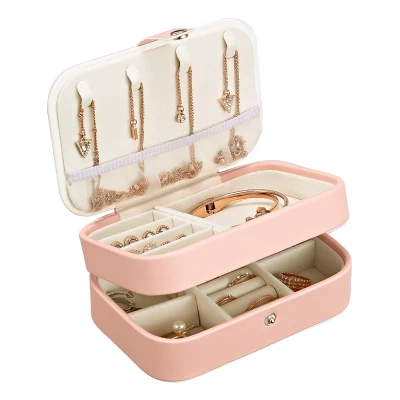 2 слоя в форме эллипса подарочные коробки для хранения ювелирных изделий девушек