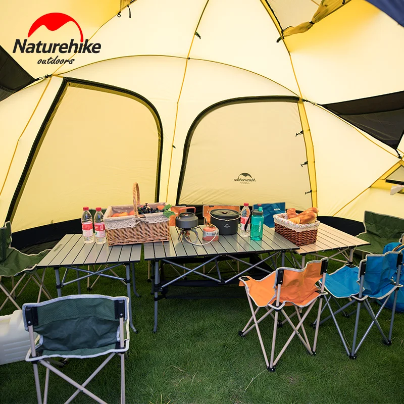 Naturehike Factory Store Cloud Burst Shelter 8-10 человек палатка для семейной команды большая палатка 2 в 1 тент