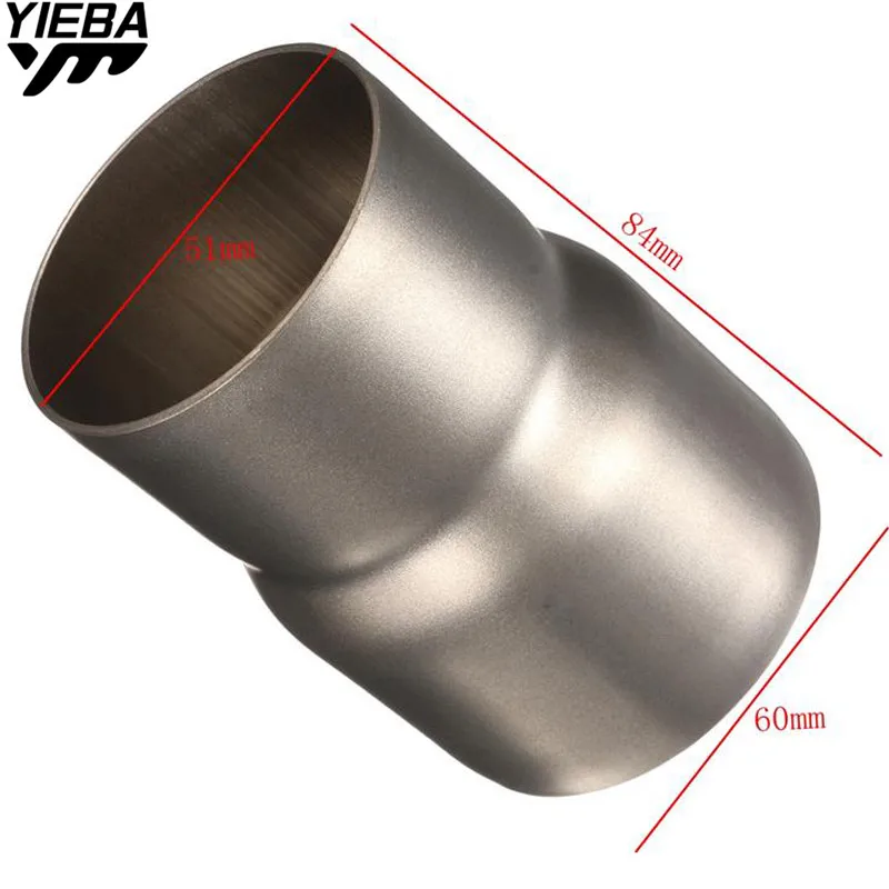 

36MM 51MM Universal Exhaust Adapter Reducer Connector Pipe Tube FOR yamaha YZF R1 R6 FZ1 FZ6 FZ800 XJ6 YZF R6 T-MAX500 TMAX530