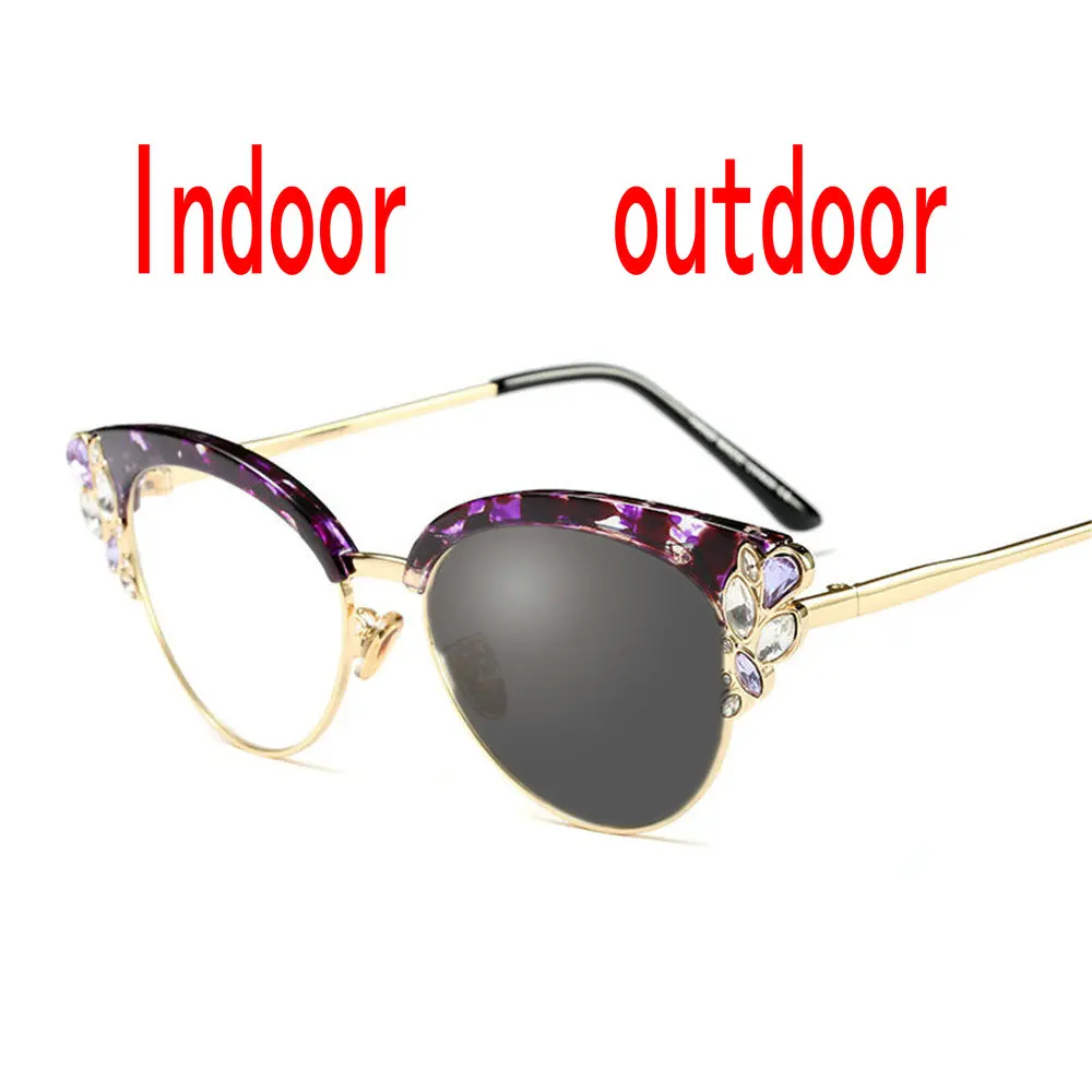 Фотохромные солнцезащитные очки Хамелеон HD близорукость Мужчины Женщины Glasse