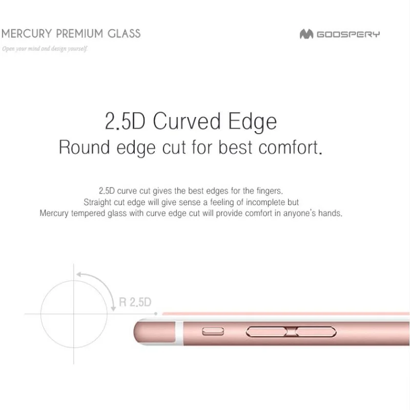Оптовая продажа mercury goospery стекло премиум класса для IPHONE 5 5S SE 6 6S 7 8 высокое