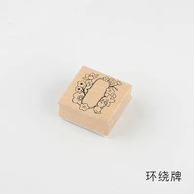 A5 Серия Cherry blossom Деревянный штамп DIY Ремесло Деревянные и резиновые штампы для скрапбукинга канцелярские товары Скрапбукинг Стандартный штамп - Цвет: A5