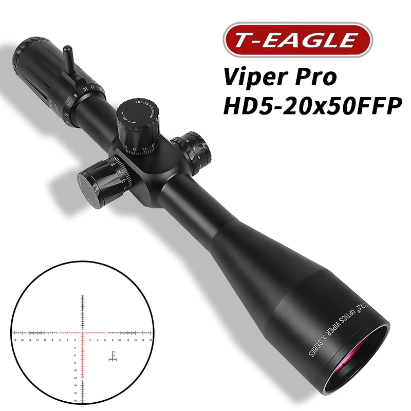 Тактический прицел T Eagle VIPER 5 20x50 FFP охотничий снайперская винтовка оптика для