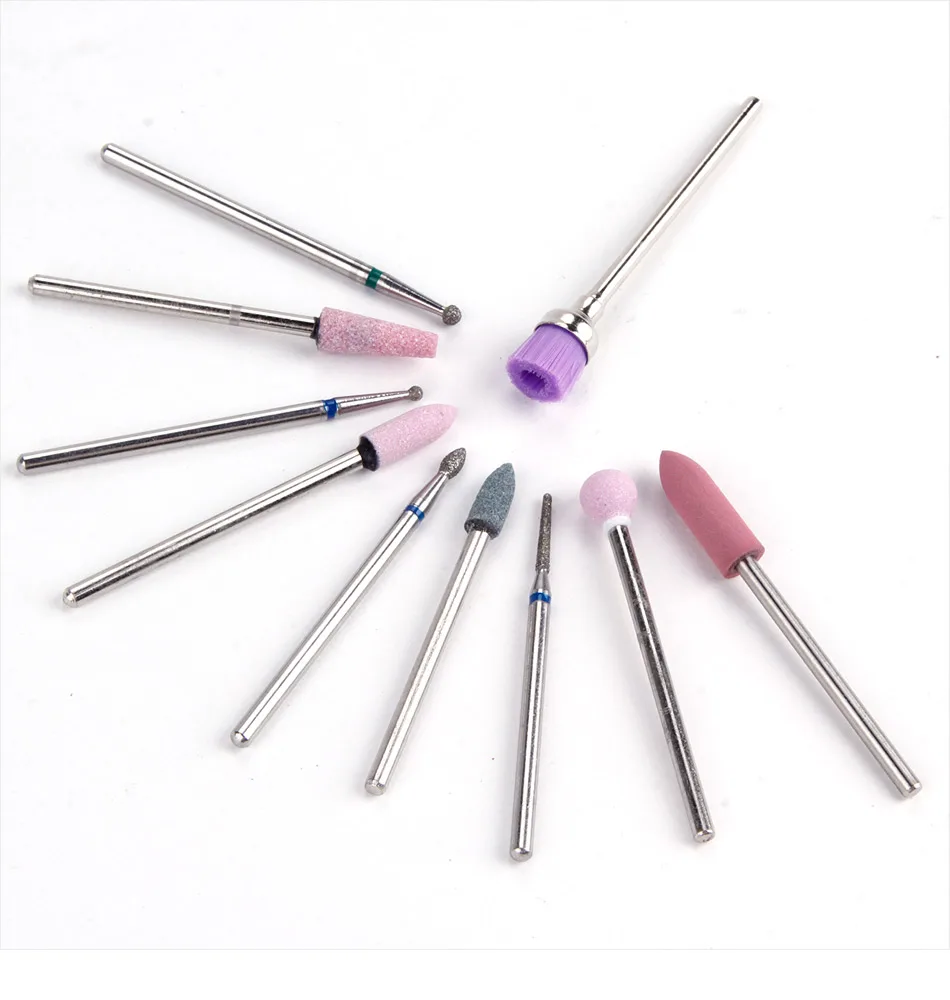 30000RPM Professional Ceramic Manicure Cutter Set Electric Nail Drill Milling Machine Diamond Cutters Manicure Apparatus Tools