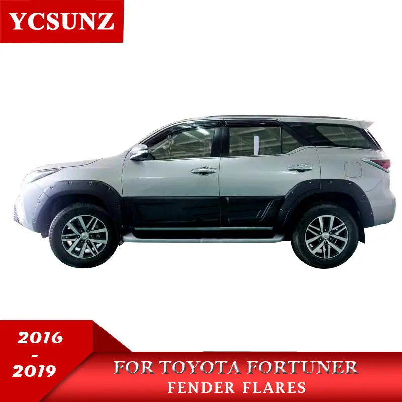 Черное крыло брызговиков для Toyota fortuner