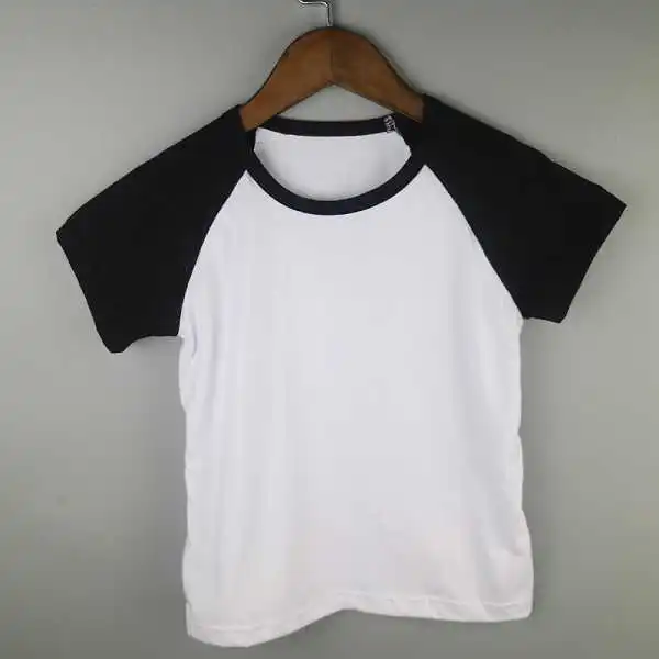 black Красные футболки реглан, бейсбольные рубашки с короткими рукавами, изысканные красные рубашки с рукавом реглан, детские бейсбольные футболки - Цвет: black