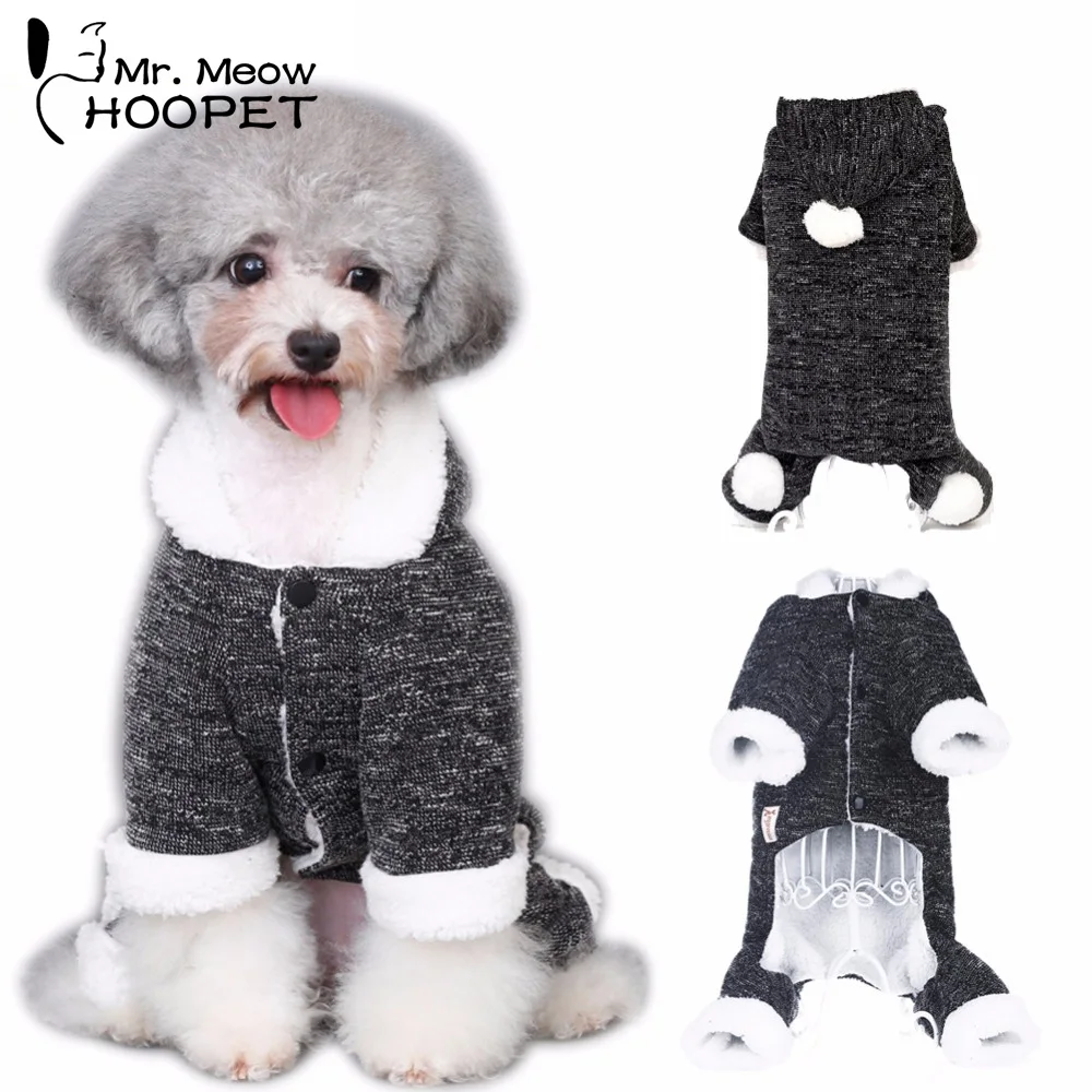 Зимняя теплая толстовка с капюшоном для собак и кошек флисовое пальто щенков