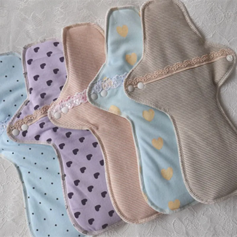 6Pcs Mix 3 size Reusable Washable Sanitary Pads Menstrual Pad Cloth Maternity Mama napkin Panty Liners Day / night | Красота и