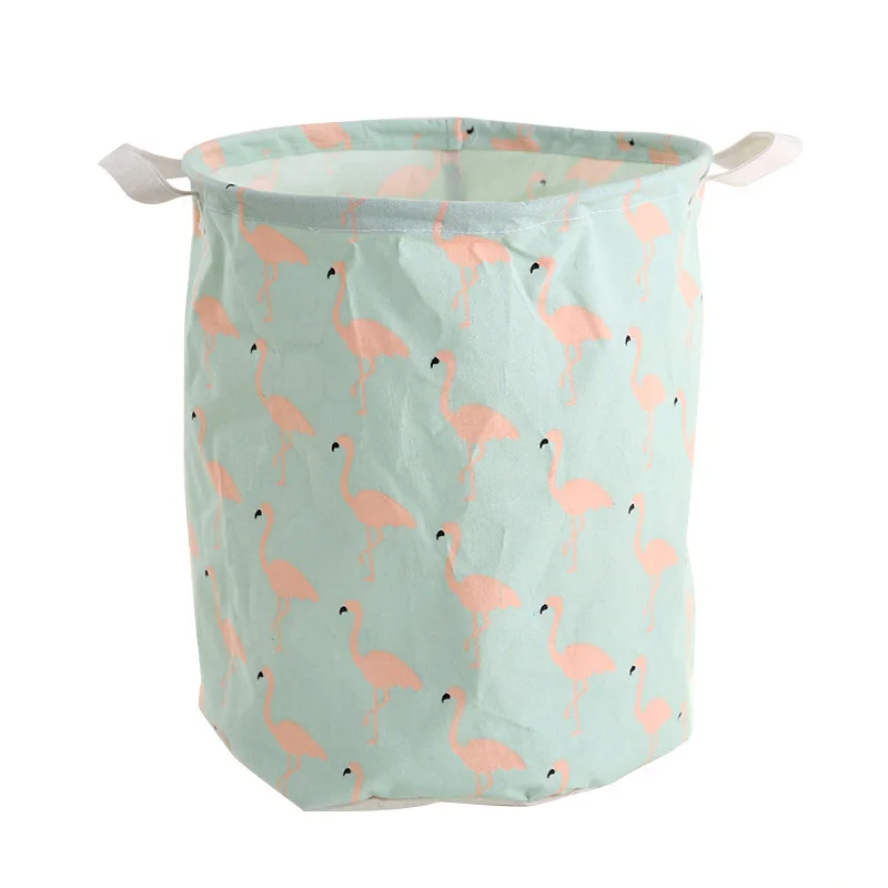 40x50 см супер большая сумка для стирки Фламинго корзина белья хранения грязной