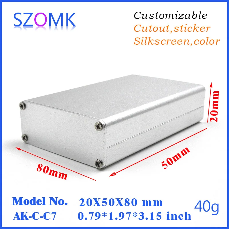 1 шт. алюминиевая стыковка для Электроника szomk 20*50*80 мм|electronic toy|electronic pad and penelectronic