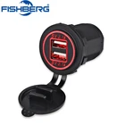 Зарядное устройство с двумя USB-портами, 12 В, 5 В, 2,1 А и 2,1 А