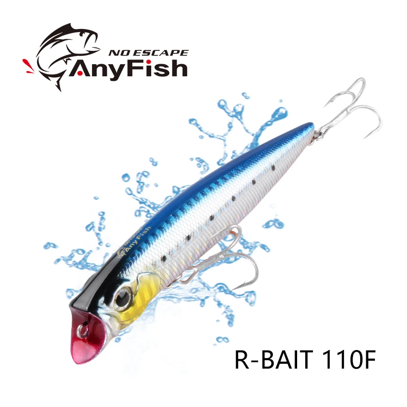 ANYFISH WISE R-BAIT110F приманка для рыбалки гольян длина: 110 мм Вес: 14 4 г Глубина: 0 5-0 8 м