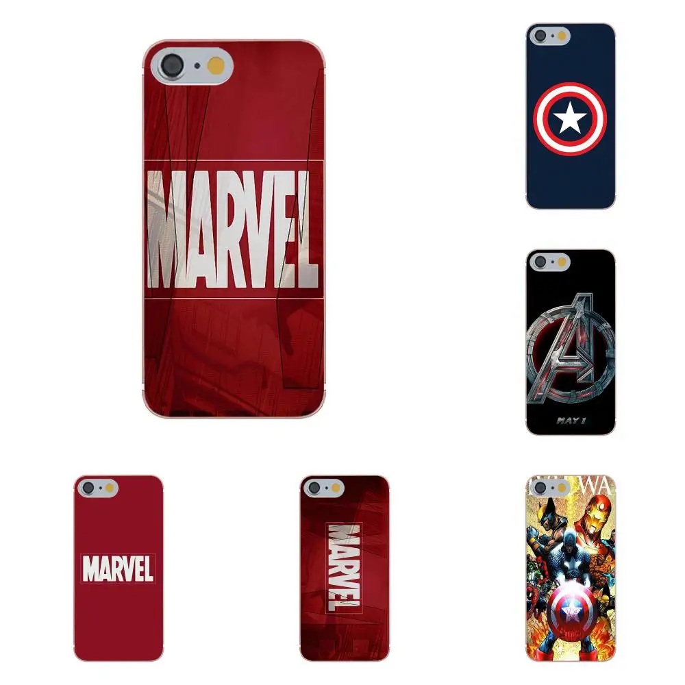 Супергерои из Marvel Мстителей для Apple iPhone X 4 4S 5 5C 5S SE 6 6S 7 8 Plus сумки ТПУ
