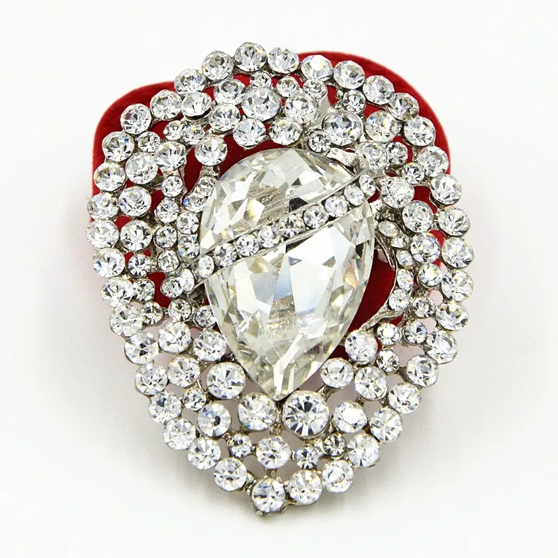 Бесплатная доставка DHL дешевая оптовая продажа огромная брошь в виде драгоценных