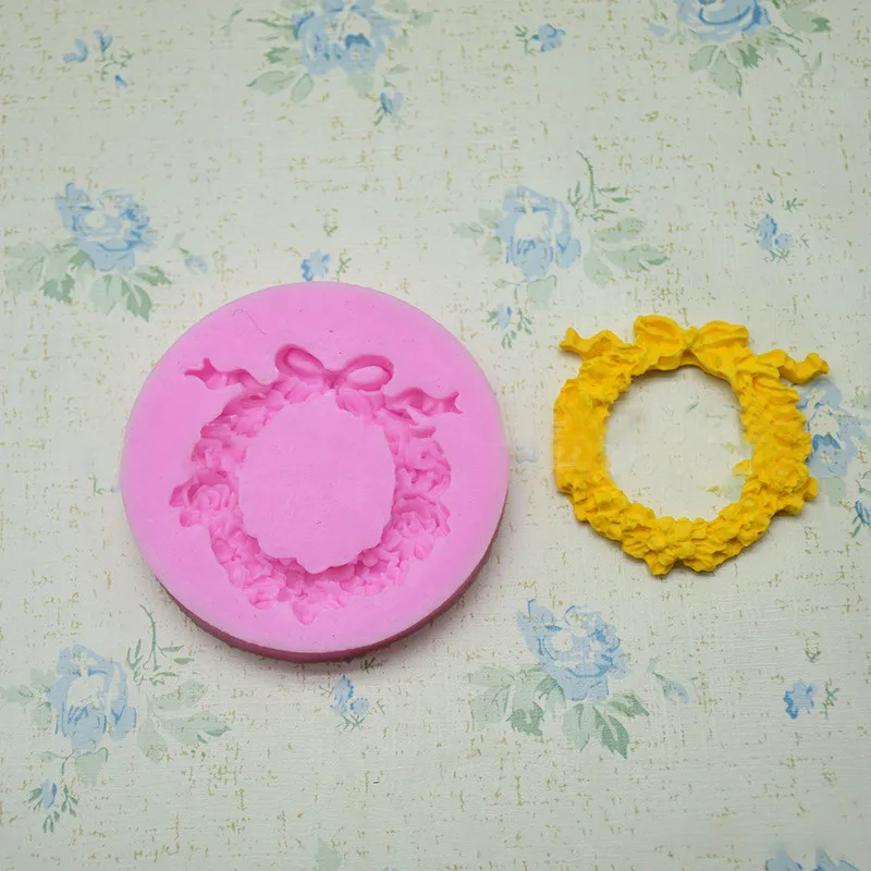 Цветочный венок границы силиконовые формы инструменты для украшения свадебного