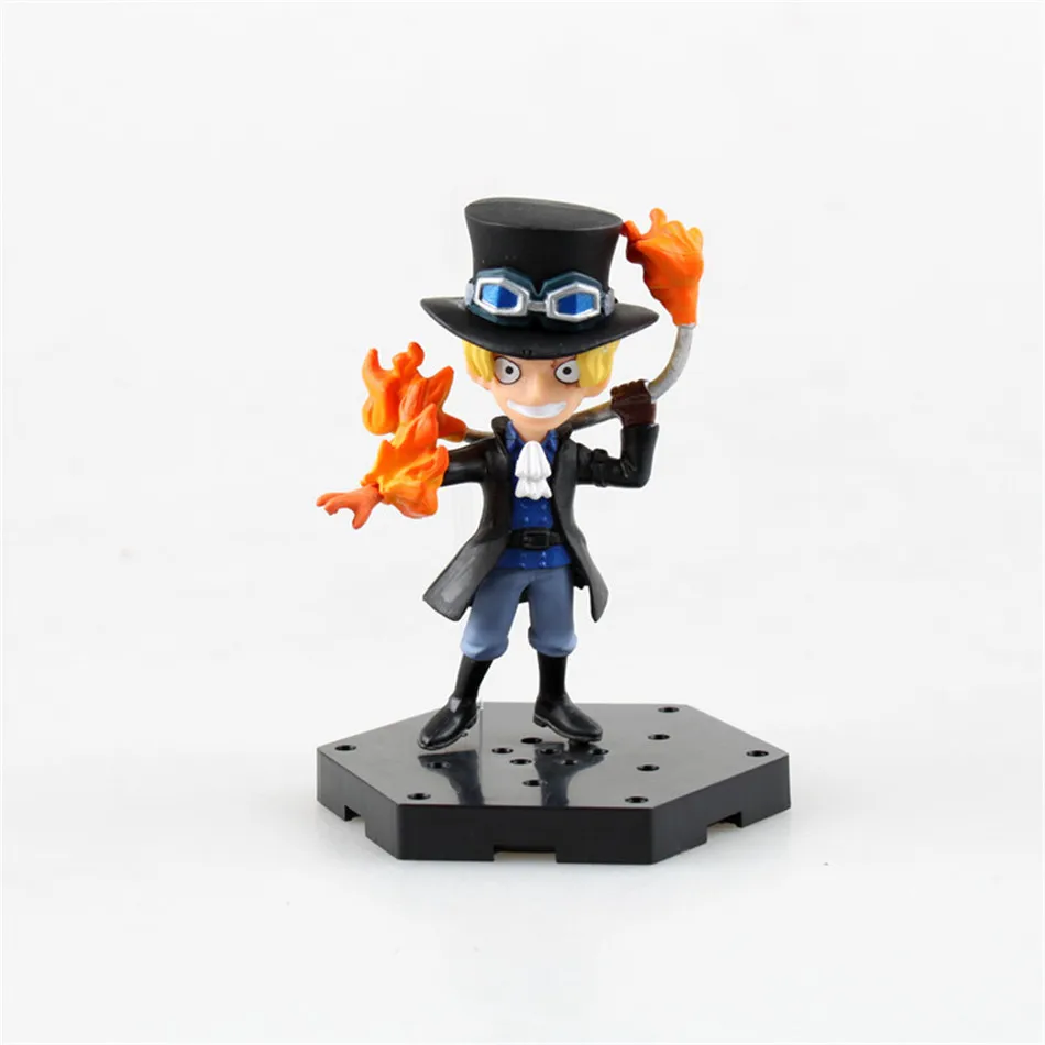 Shanycore Аниме ONE PIECE New World Ace Luffy Law Sabo 4 шт./компл. 8 см Фигурки из ПВХ onepiece игрушки кукла