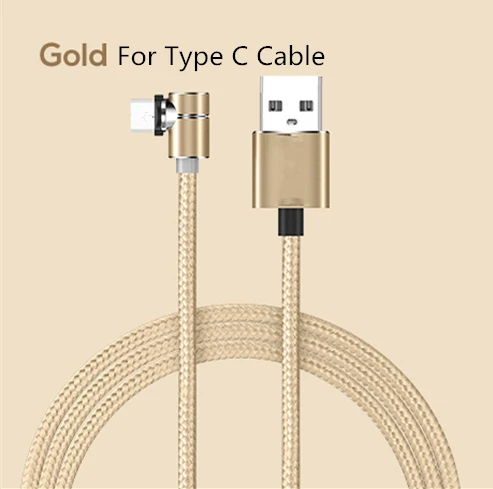 Магнитный кабель RGLM USB Type C светодиодный L образной формы с магнитом для зарядки на