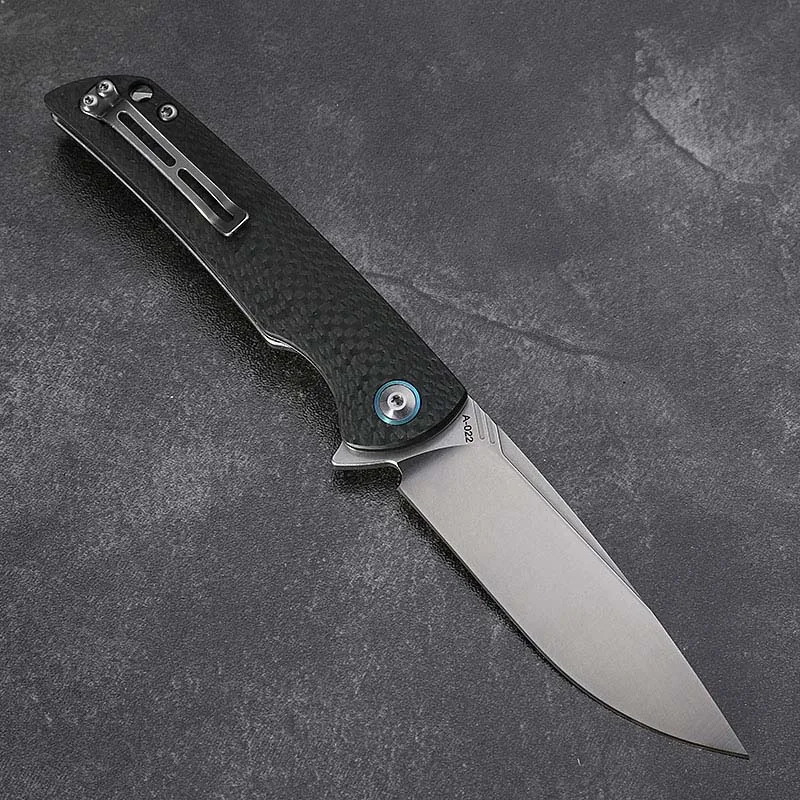 Satin Finish CH genuine original VG10 folding knife carbon fiber handle ball bearing pocket camping self-defense rescue walking hunting tool - Color: Satin Finish