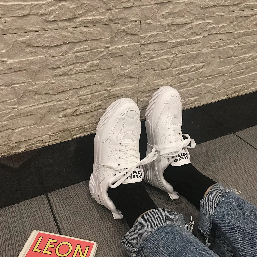 Весенние белые туфли в стиле Харадзюку женские студенческие повседневные на