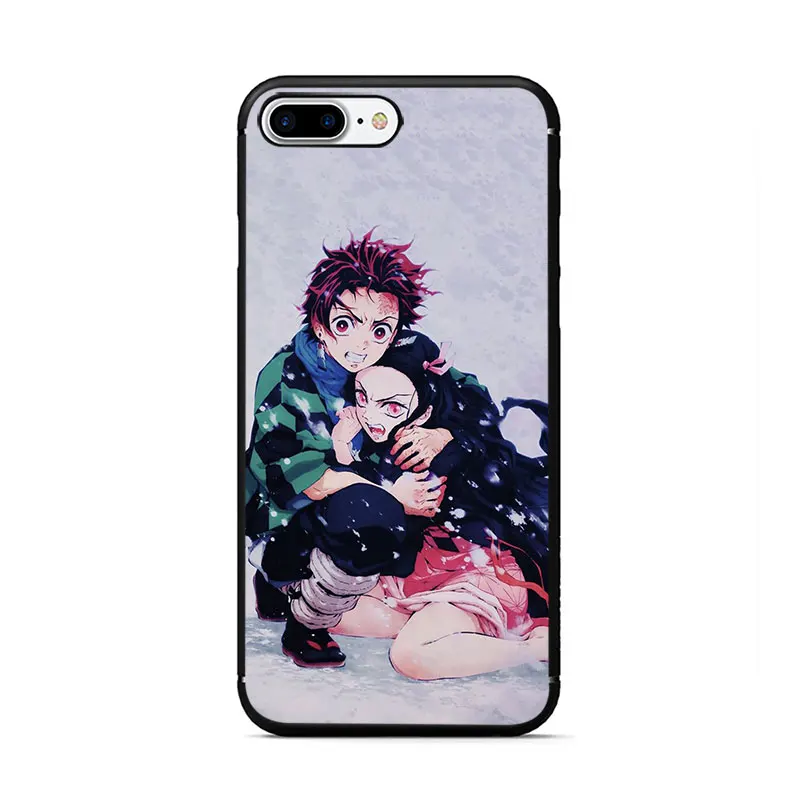 B8 Аниме Demon Slayer Kimetsu no Yaiba Мягкий ТПУ чехол для телефона для iPhone 11 Pro 5 5S 6 6s 7 8 Plus X XR XS MAX - Цвет: B8