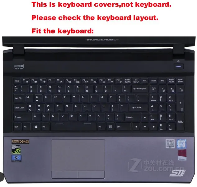 

High Clear Transparent Tpu Keyboard protectors skin Covers guard For ThundeRobot ST-Pro 15.6"