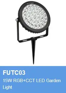 FUTC01 FUTC02 FUTC03 FUTC04 FUTC05 IP65 Водонепроницаемый 6 Вт 9 Вт 15 Вт 25 Вт RGB+ CCT светильник для газона AC 110 V-220 V DC24V открытый садовый светильник ing