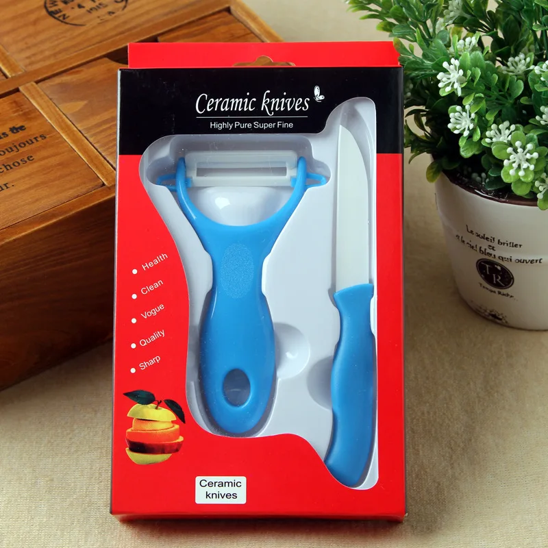 Кухня Керамика Ножи для шашлыков Комплект Высокое качество красочные Зажигалка