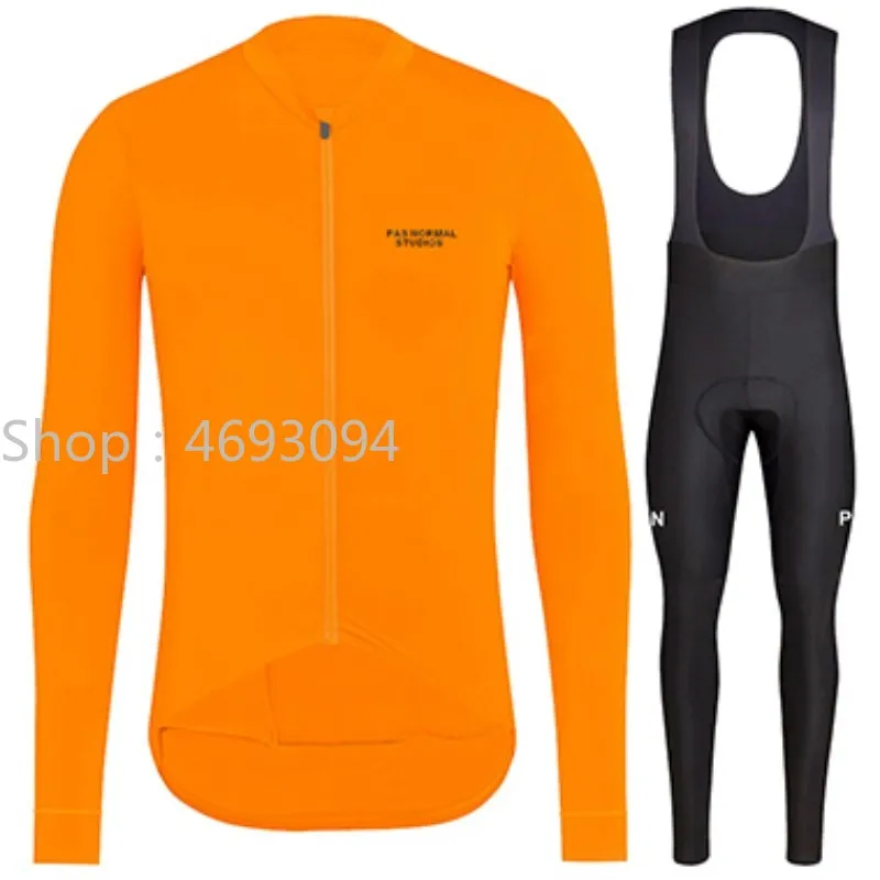 Por Team PNS Мужской комплект Джерси для велоспорта Maillot Ropa Ciclismo длинный рукав комплект для велосипеда осень MTB велосипед костюм для велоспорта из шерсти комплект одежды