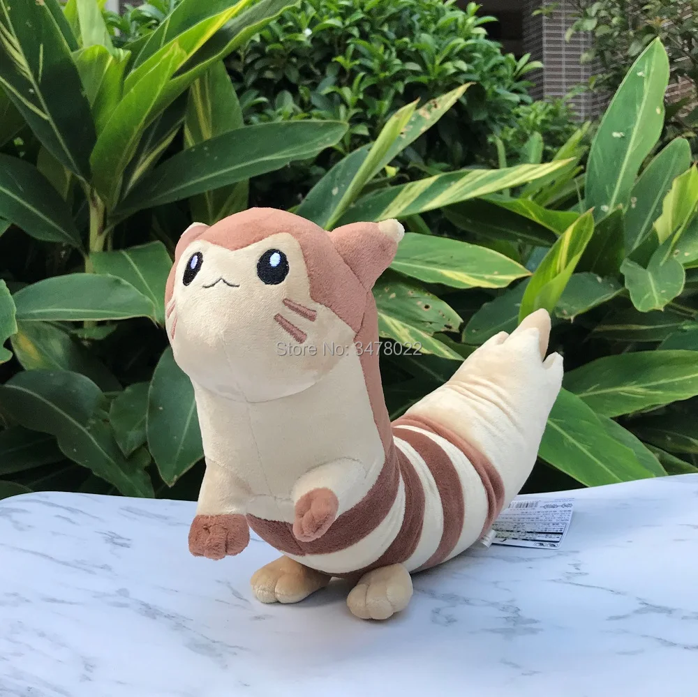 Аниме Furret плюшевая игрушка милая Эволюция Ootachi мягкая кукла длина 17