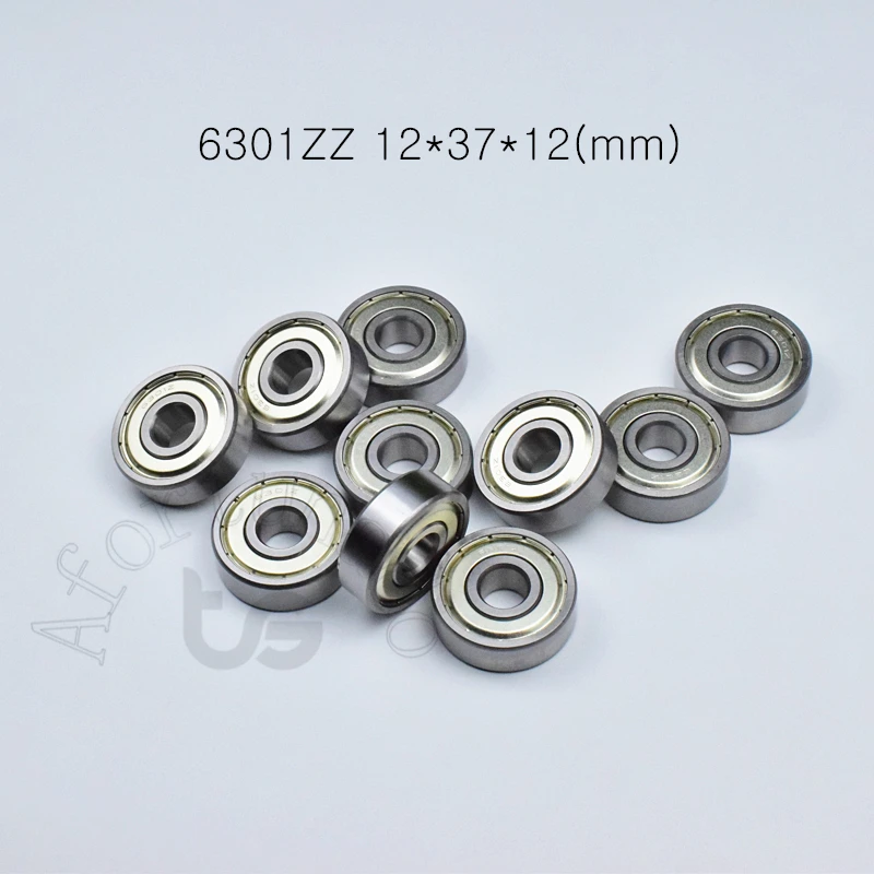 

6301ZZ 12*37*12 (мм) 1 шт. подшипник abec-5 металлический герметичный подшипник тонкий настенный подшипник 6301 6301Z хромированный стальной подшипник