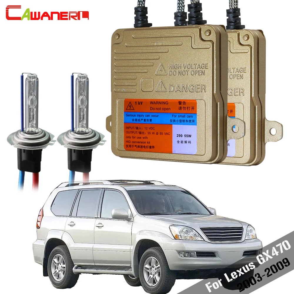 Комплект Ксеноновых Ламп Cawanerl для Lexus GX470 2003 2009 55 Вт без ошибок балластная лампа