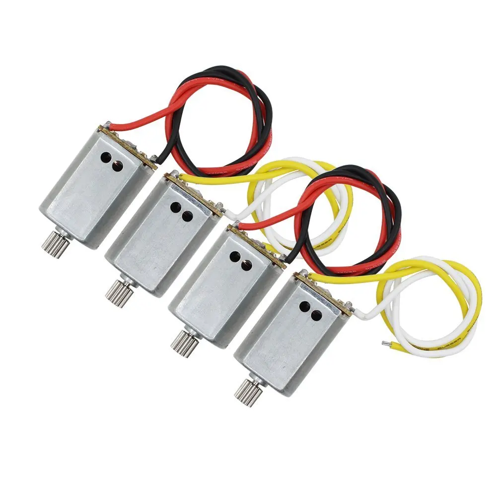 

EBOYU(TM) 4PCS Motors for Syma X8SC X8SW RC Quadcopter Drone Parts Replacement Anti-clockwise CCW Clockwise CW