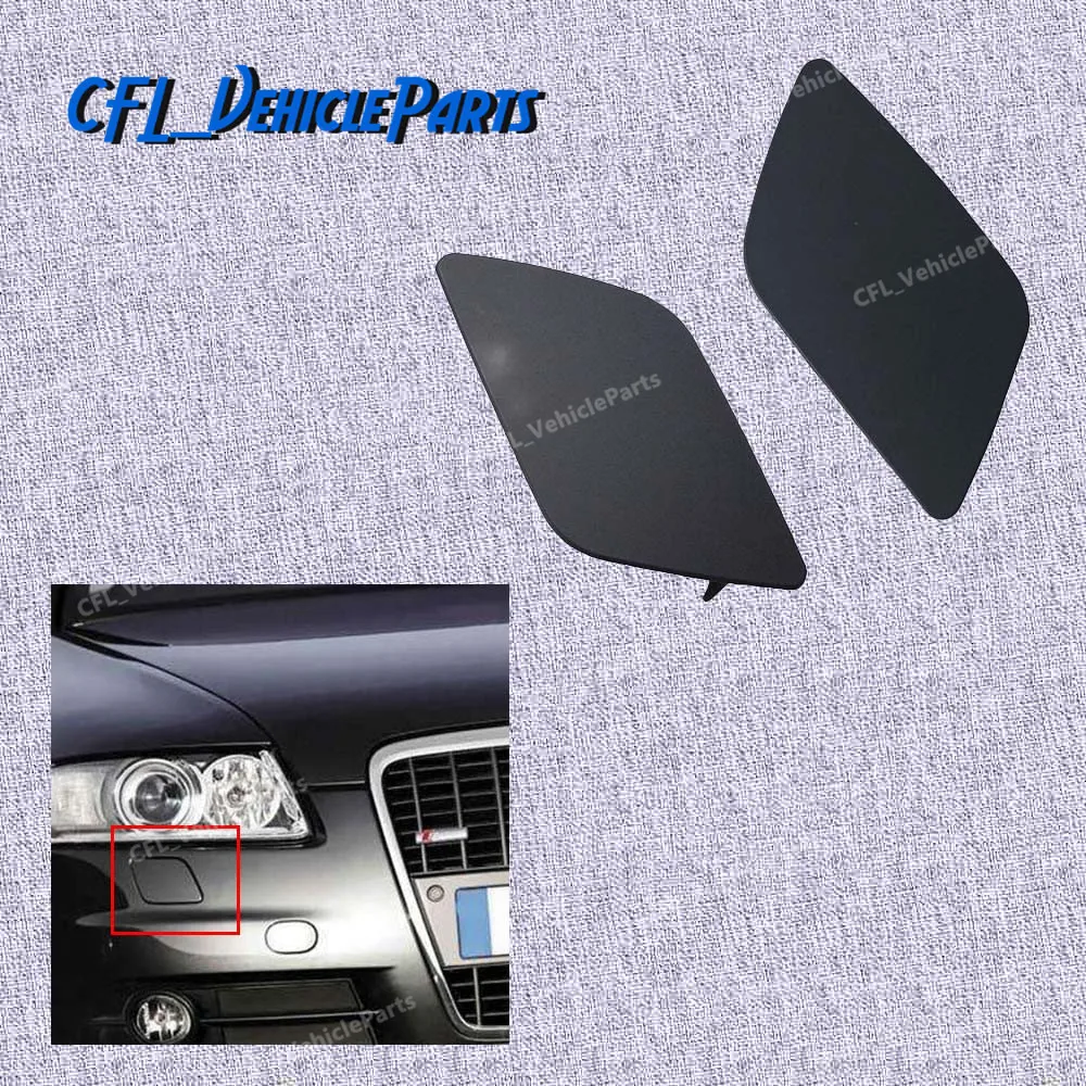 В продаже спереди L/R бампер крышка омывателя фар Неокрашенный 4F0955275 4F0955276 для Audi A6