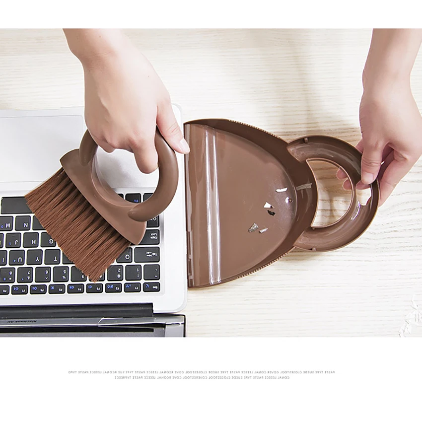 Настольный щетка и совок для уборки Совок комбо мини удобный пыли подметальная