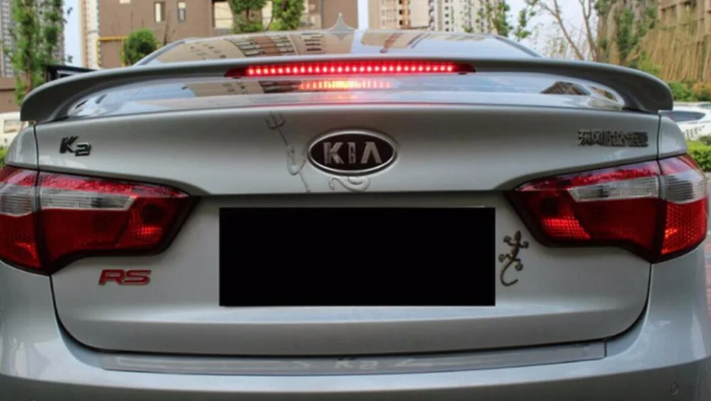 Неокрашенный задний спойлер Osmrk из АБС пластика для kia k2 rio 2011 2016|spoiler for kia|rear spoilerrear