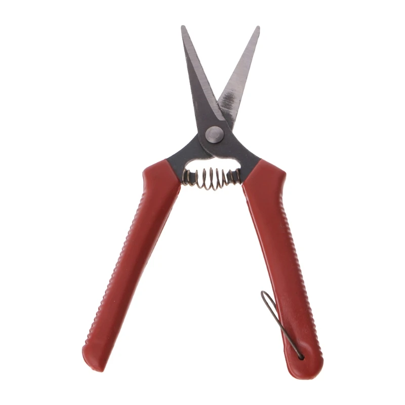 Carbon Steel Head Gardening Scissors Cutting Branch Shears Bypass Pruner