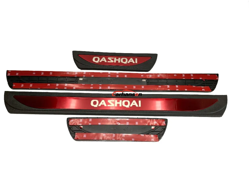 Автомобильные аксессуары для Nissan Qashqai J11, Накладка на порог, стильный стикер, защитная крышка,, авто, нержавеющая сталь